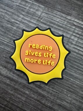 Reading Gives Life More LIFE Shoe Charm 5/$20
